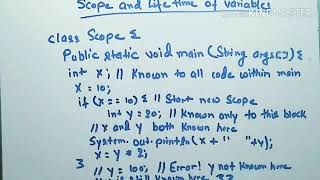 Scope and Lifetime of variables part 2