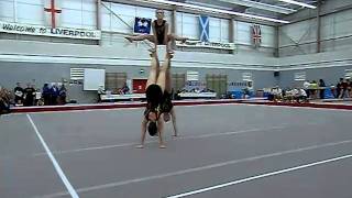 Nicola Zeal, Sarah Jackson & Katy Lees Acro Level 3 Trio Balance Feb 2011
