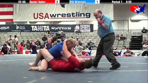 Daniel Huber vs. Eric Brennan at 2013 Grappling Wo...