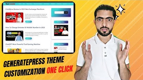 GeneratePress Theme Customization CSS Code Just One Click
