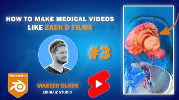 How to Create Zack D Style 3D Medical Animation in Blender – part 3/5