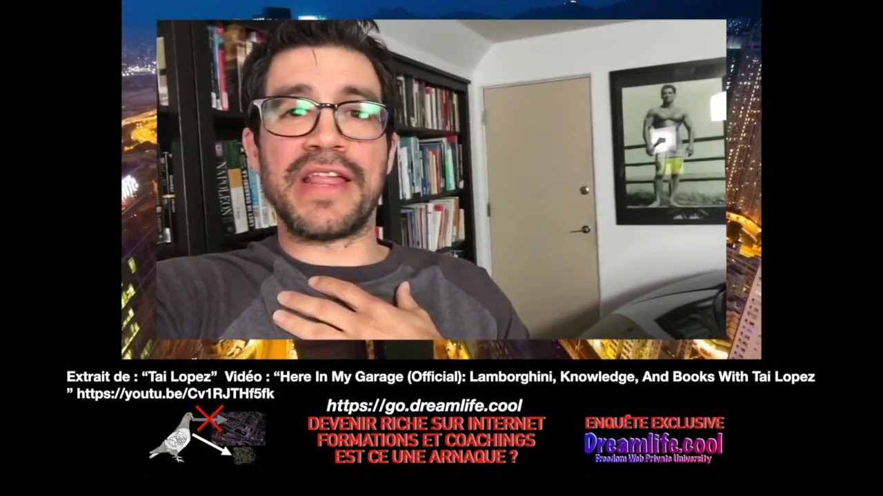 here in my garage french translation ici dans mon garage Tai lopez traduction francais hopeuni