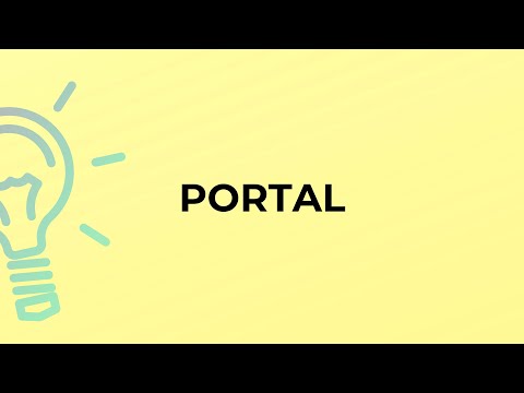 What is the meaning of the word PORTAL?