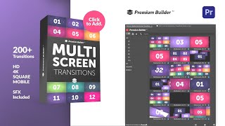 Multiscreen Transitions Pack ▶▷ Premiere Pro Trends ◁◀