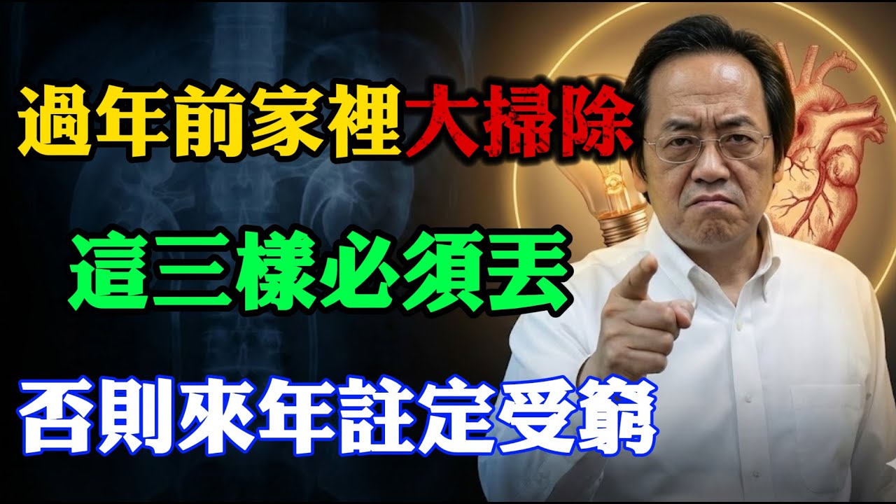 倪海廈：歲末大掃除，這 3 樣「舊物」不扔，2026 財神繞著走！這不是迷信是物理：它們在腐蝕家宅的「生氣」，再貴也別留！#倪海廈 #大掃除 #斷捨離 #2026運勢 #改運 #風水 #招財