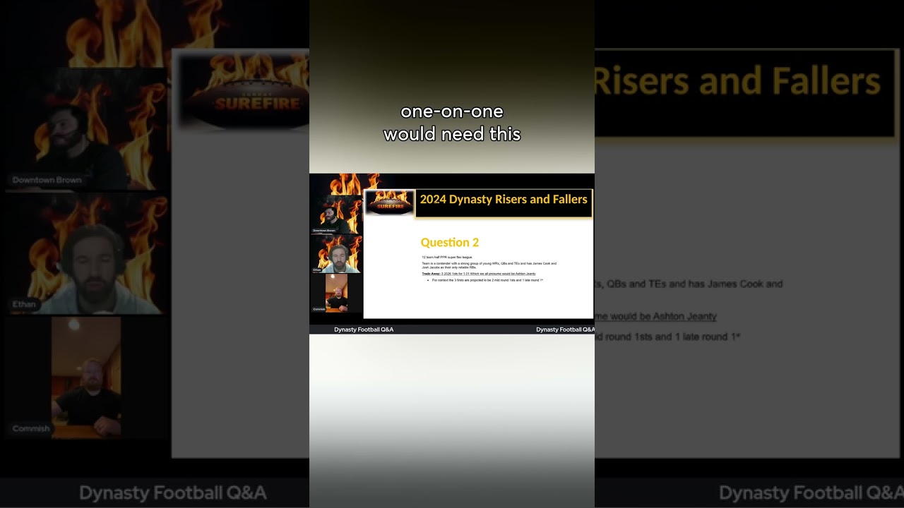 Trade Analysis: What would you give up for Jeanty?