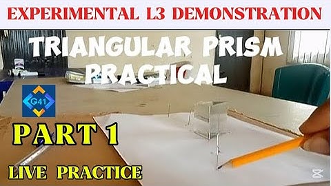 TRIANGULAR PRISM PRACTICAL || LIVE DEMONSTRATION || REFRACTION THROUGH PRISM || PHYSICS PRACTICAL