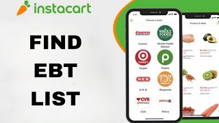 How To Find Ebt List On Instacart App screenshot 2