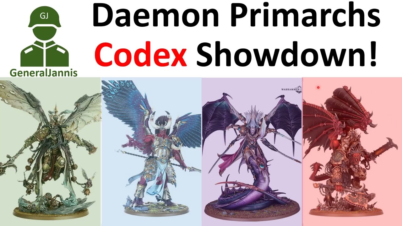 Battle of the Deamon Primarchs New Codex edition!  - GeneralJannis  -WH40k 10th edition