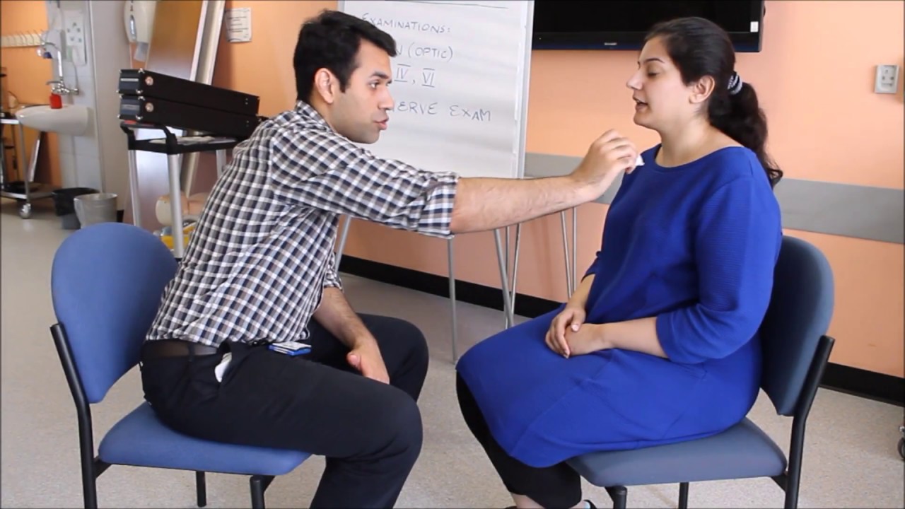 Trigeminal Nerve (Cranial Nerve V) Examination - YouTube