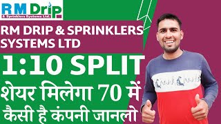 RM Drip & Sprinklers Systems Share Split | RM Drip & Sprinklers Systems Share Latest News | Split