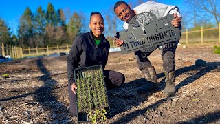 Prepping and Planting into Our 12,000 sq ft Garden! *plus a cool surprise, flower picking and more!*