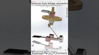 Spherical 4 bar linkage mechanism Animation - Mechanical Animation Spherical 4 bar linkage mechanism Animation - Mechanical Animation