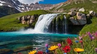 Relaxing Nature Waterfall Sound Stress Relief, Stop Overthinking, Deep Sleep Instantly