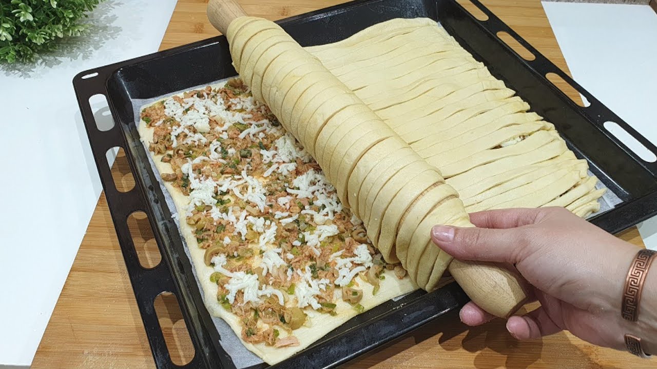 جديد👌ألذ أكلة عائلية للعشاء مسمنة مالحة معمرة بطريقة جديدة مقرمشة مورقة بدون لحوم ولا خميرة كيميائية