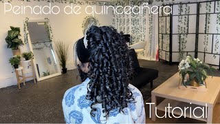 Quinceanera hairstyles Quinceanera hairstyle Step-by-step hairstyle tutorial