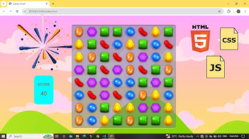 Candy Crush Game Using Html CSS and JavaScript