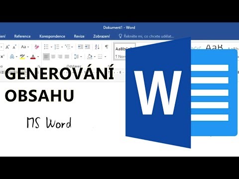 4. Microsoft Word - generování obsahu