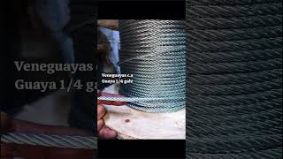 Guayas galvanizadas alma de acero tipo barrancuda 6x25