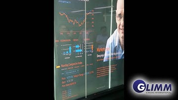 Transparent OLED wall - interactive