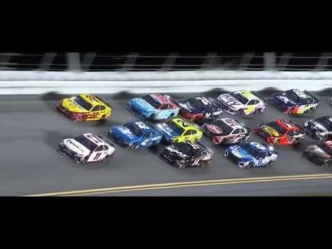 Last laps of the NASCAR 2020 Coke Zero Sugar 400 at Daytona with music and sound effects!