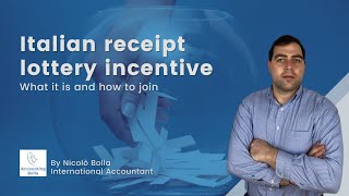 Italian receipt lottery incentive: What is it and how to join?