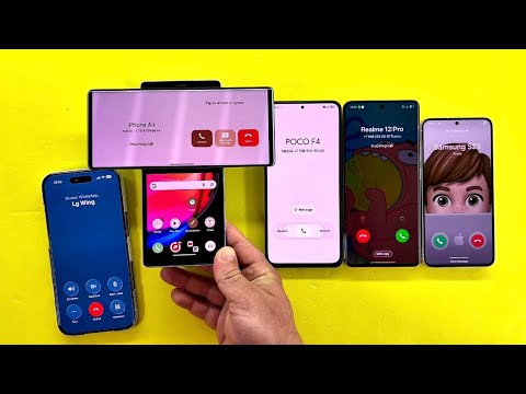 iPhone Air calling LG WING POCO F4 Realme 12Pro Samsung Galaxy S23 Incoming Outgoing Calls