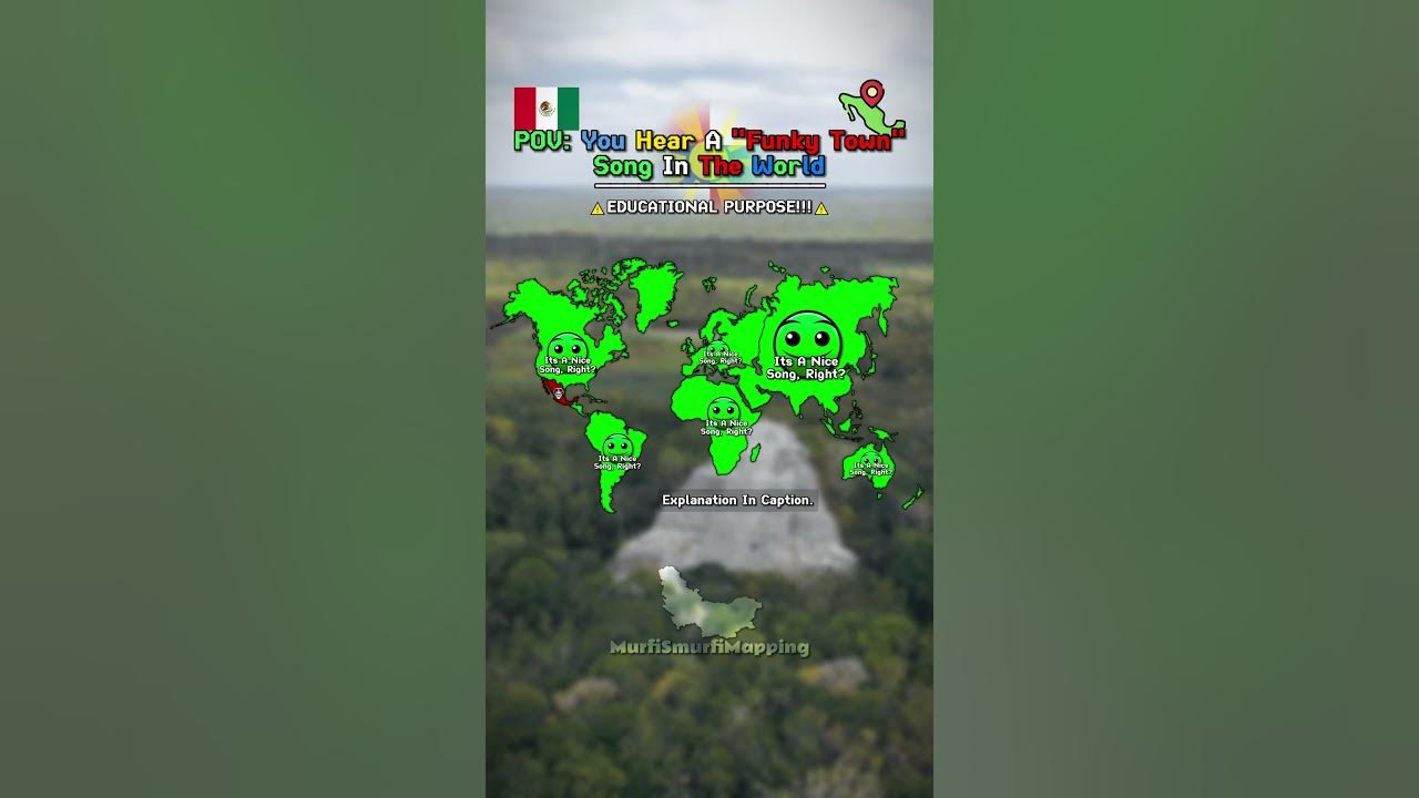 POV: You Hear A "Funky Town" Song In The World #shorts #map #world #funkytown