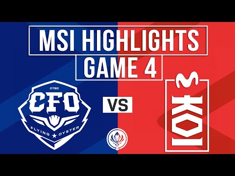 CFO vs MKOI Highlights Game 4 | MSI 2025 Bracket Stage | CTBC Flying Oyster vs Movistar KOI