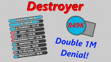 Diep.io | 849K Destroyer - Double 1 Million Denial