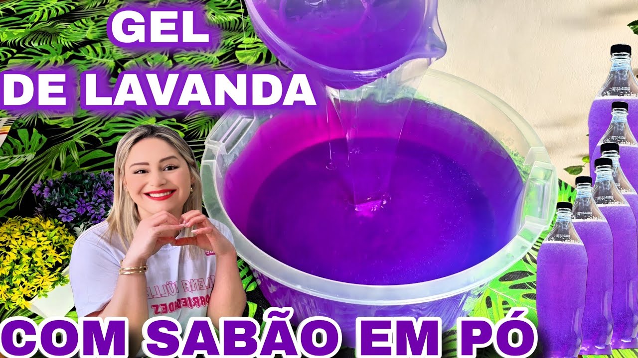 Sabão Gelzudo Lavanda ✨ Transparente, Cheiroso e com Técnica Nova!