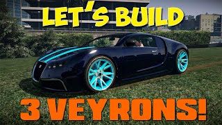 Let's Build 3 Bugatti Veyrons (Rembrandt, SuperSport etc) On Your Adder In GTA Online