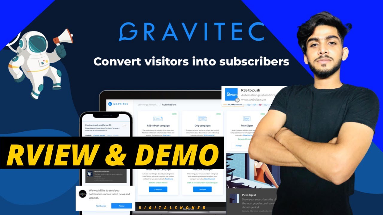 Gravitec Overview | Use automated push notifications to promote repeat visits & conversions 