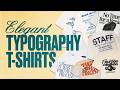 How To Make Trendy Bold Typography T-Shirt Designs