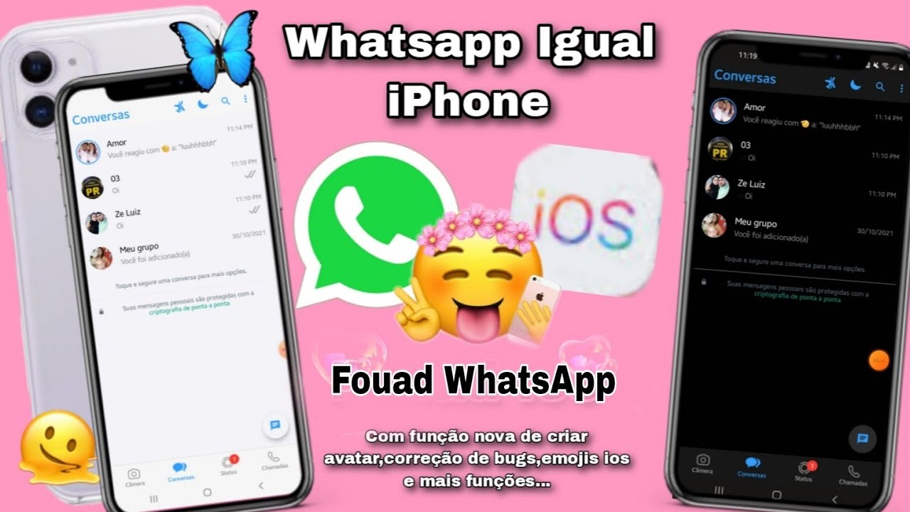 SAIU🥳WHATSAPP IGUAL IPHONE IOS 16 NO ANDROID ATUALIZADO 2023 ~Fouad ...