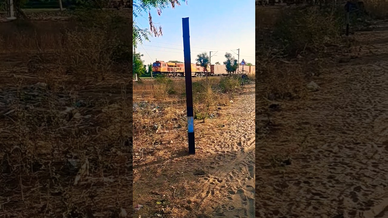 Feel the raw power of mighty freight train in full throttle