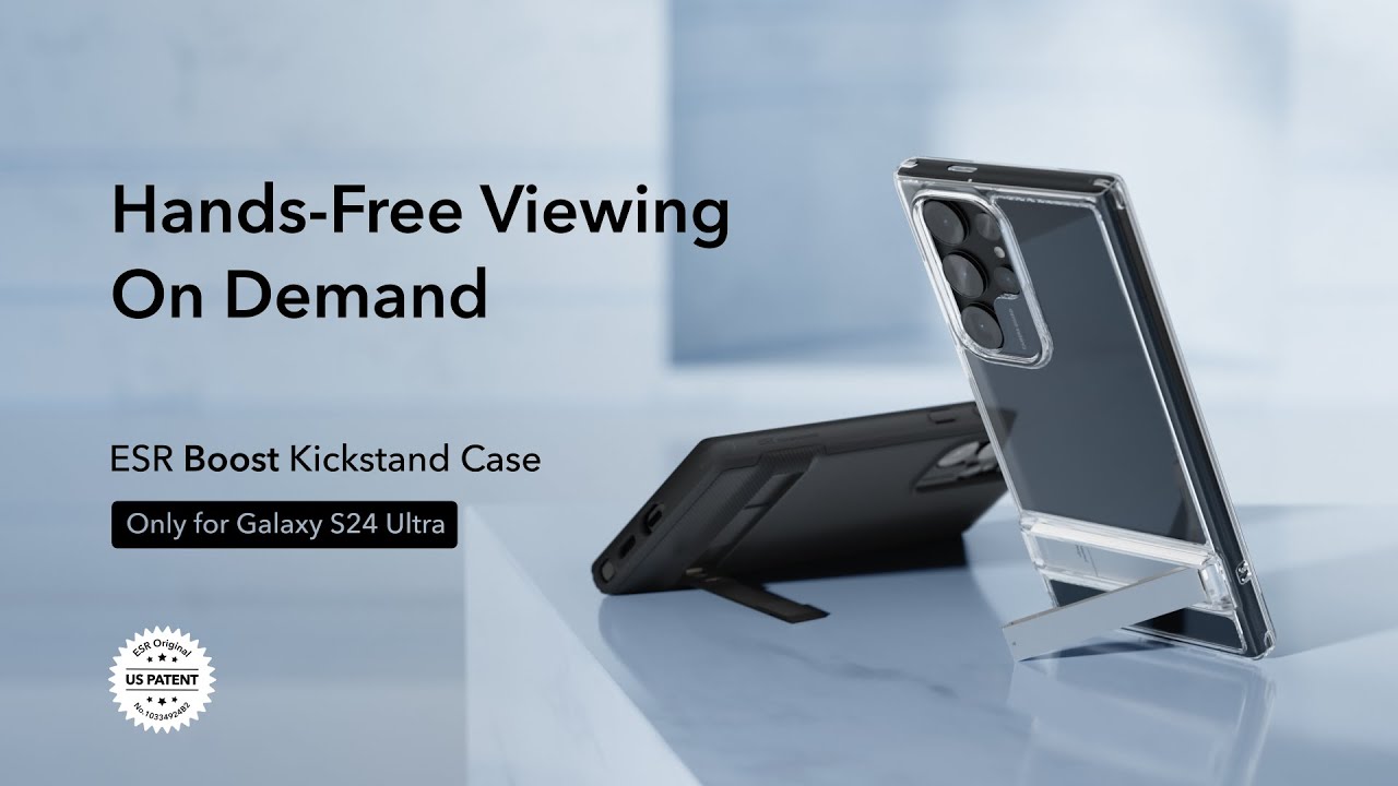 The perfect S24 Ultra case with stand for hands-free, on-demand