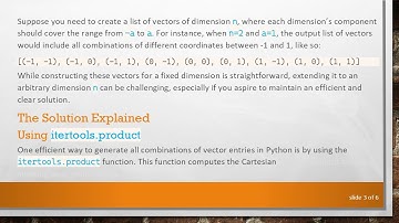 Efficiently Generate a List of Vectors in SageMath with itertools.product