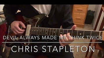 How to play Devil Always Made Me Think Twice by Chris Stapleton on guitar w/ SOLO - guitar lesson