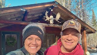 We Missed You!! Off Grid Again! Life at Moose Lodge Log Cabin