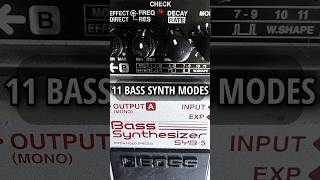 Which BOSS Bass Synth Mode Sounds Best? (1-11)