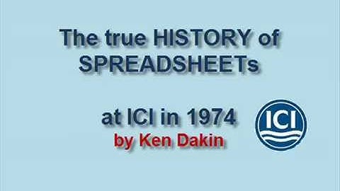 The true History of spreadsheets