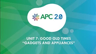 Inglés. Tema Unit 7 Good Old Timesgadgets And Appliances Maestra Ma. Belén Novillo S.