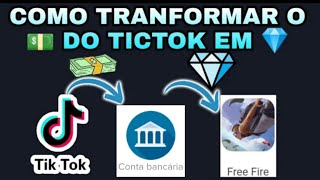 COMO USAR O DINHEIRO DO TIKTOK NO FREE FIRE. COMO COMPRAR DIAMANTE COM TIKTOK
