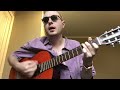Playing John Fru music in sunglasses