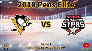 2010 Pens Elite vs. Pittsburgh Stars GM 1
