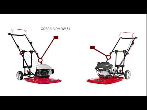 Cobra AirMow 51 20" / 51cm Petrol Hover Mower / Air Mow 51 Pro Features