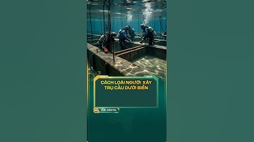 Kỳ tích kỹ thuật xây trụ cầu vượt biển ! 🌉 #kythuat #congtrinh #kientruc #sángtạo