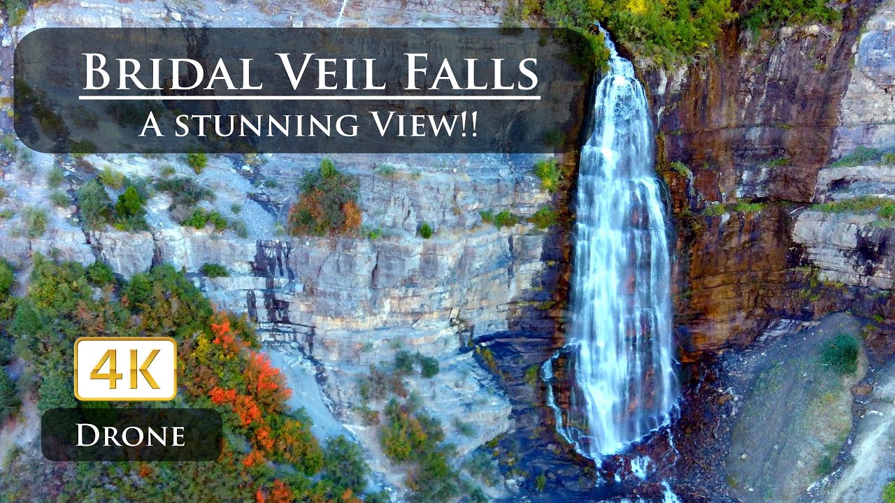 Bridal Veil Falls Ultra 4K Drone Footage YouTube