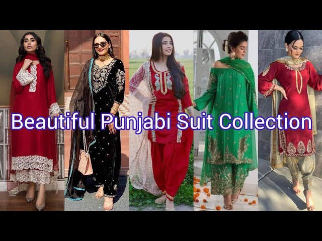 Collection of punjabi suits banner template